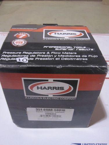 New Harris 351 Regulator/Flowmeter 351  60AR-580 w&#039;8&#039; Hose 3100353