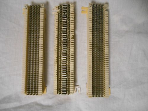 LOT of 3 used 66MI-50 Punch Down Terminal Blocks, Telephone, Network, CAT5