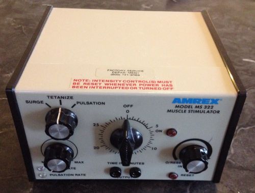 Amrex ms322 single channel 2 pad therapy muscle stim unit #6 for sale