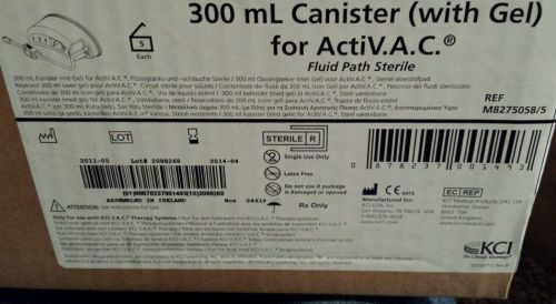 Box of (3) 300ml. Canister  (w/gel) for ActiV.A.C. Therapy System KCI Wound