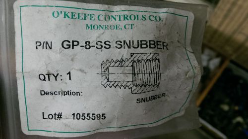 O&#039;keefe controls gp-8-ss 1/4&#034; npt .008 orifice stainless steel pressure snubber for sale