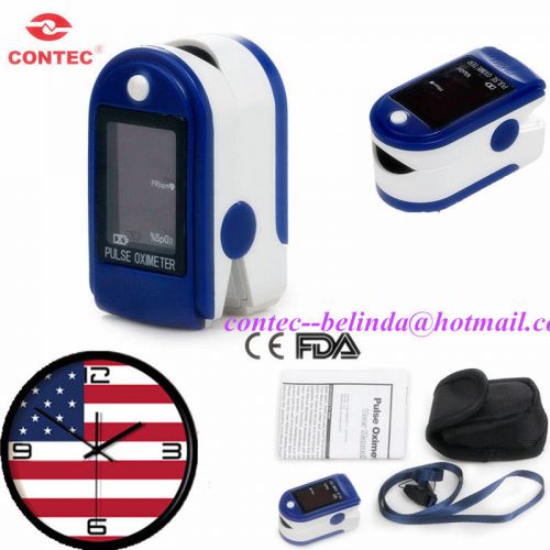 2015 US Seller CONTEC FingerTip Pulse Oximeter Blood Oxygen SpO2 Monitor FDA CE