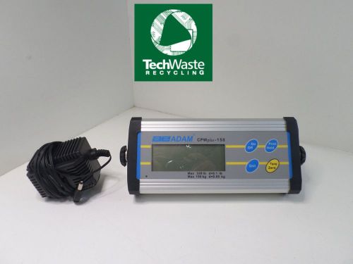 ADAM EQUIPMENT CPW PLUS 150 DETACHABLE SHIPPING SCALE DISPLAY W/ POWER T2*A4