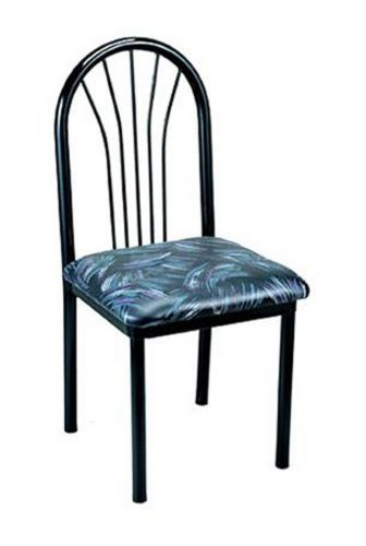 Parlor Black Metal Side Chair