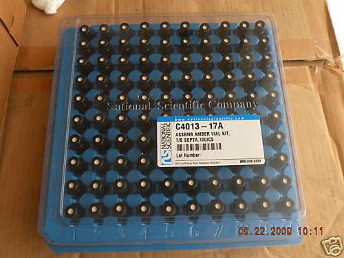 Lot of 100 national scientific c4013-17a assemb amber for sale