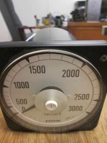 Crompton  Ampmeter  73210290  Range: 5A  Scale: 0-3000  Used