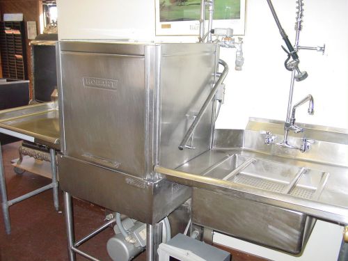 Hobart AM14 dishwasher with tables