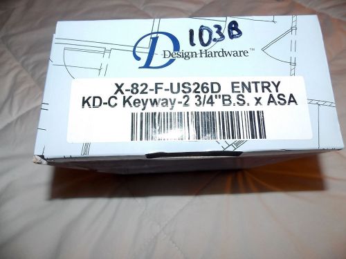 Design Hardware X-82-F-US26D Cylindrical Entry Lever Lock Satin Chrome Grade 2