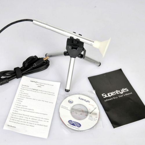 0.1-200X Portable Supereyes USB Digital Microscope Endoscope Magnifier W/0.3MP