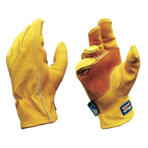 3 Pairs Wells Lamont Water Resistant Heavy Duty Leather Work Gloves Premium - L