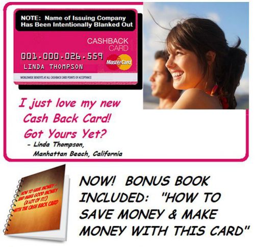 MasterCard Cash Back Shopping Membership &amp; Business Save Money Make Money