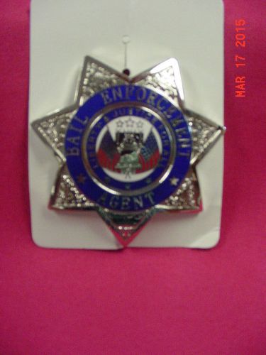 Bail Enforcement Badge, Star shape, Nickle