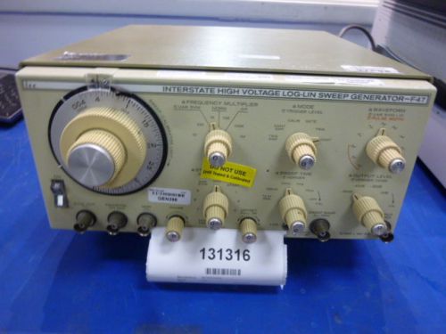 INTERSTATE HIGH VOLTAGE LOG-LIN SWEEP GENERATOR - F47