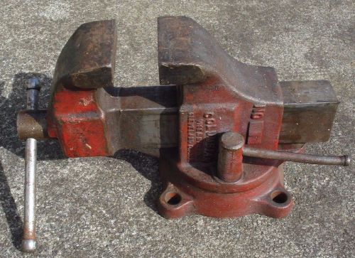 VINTAGE COLUMBIAN VISE # 603 with SWIVEL BASE  - 3&#034; JAWS - PRICED 2 SELL