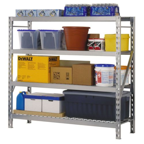 Brand New 4 Level Storage Rack with Zinc-Plated Wire Decking, Free Shipping