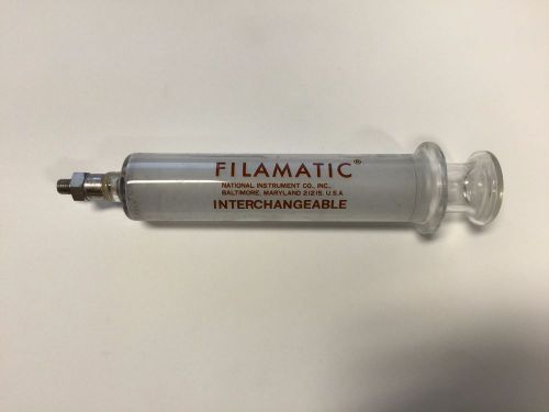 Filamatic 30CC Glass Syringe w/. Plunger