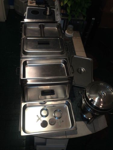 Catering pans and marmite set for sale