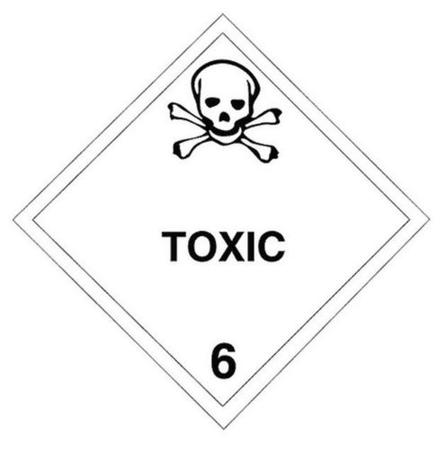 3-pack &#034;Toxic&#034; 4-inch Vinyl DOT Stickers / Decals / Bumper Stickers - 22-04-01