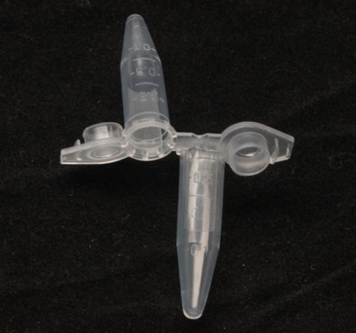 0.5ml Clear plastic test tube centrifuge vial snap cap 100pcs Centrifuge Tubes