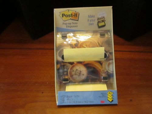 New Post-It Pop-up Compass Dispenser 3&#034;X3&#034; Make It Your Own w/Other Inserts 1Pad