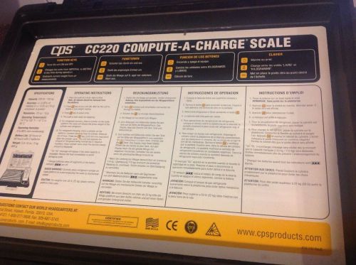 Cps cc220 compute-a charge scale compact high capacity charging scale for sale
