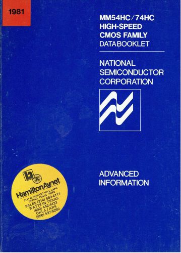 National Semi MM54HC 74HC High Speed CMOS booklet, Advanced Info 1981