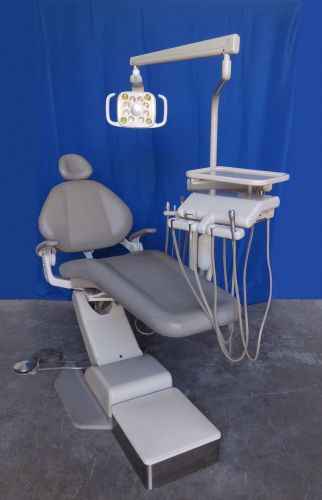 A-dec decade dental chair package w/ radius led light, delivery, asst. arm adec for sale
