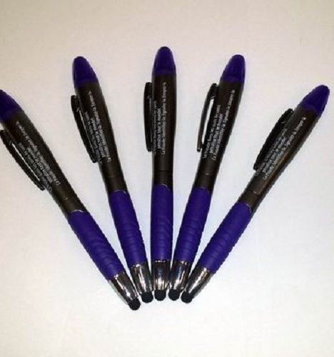 100 NEW Misprint 3 in 1 Purple Highlighter Ballpoint Pens with Stylus
