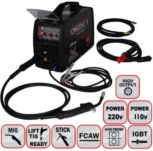 Longevity pro-mts 200i 3-in-1 mig, mig, tig and stick welder 110/220 for sale