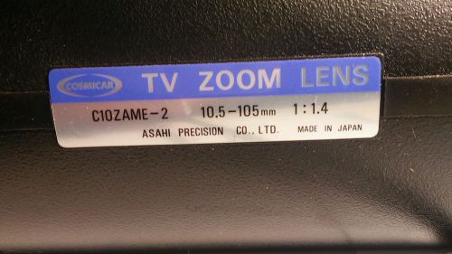 Cosmicar Motorized TV Zoom Lens 10.5-105mm 1:1.4 C10ZAME-2