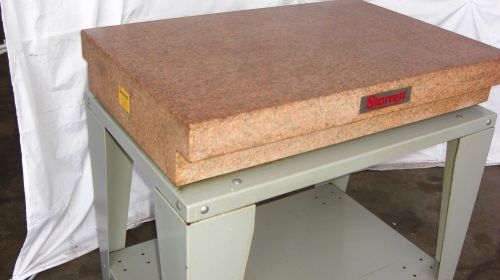Starrett surface plate and stand