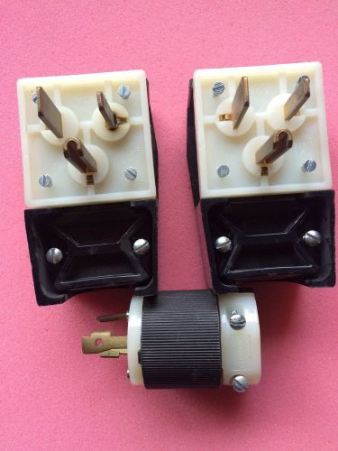 Lot of 3x Hubbell Plugs 250V 50A 30A 231A