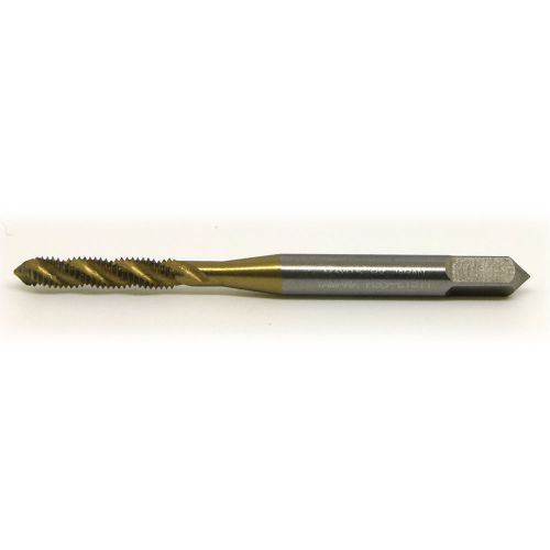 M3x0.5mm HSS TiN-Coated Metric Standard Right Hand Spiral Flute Screw Tap Drill