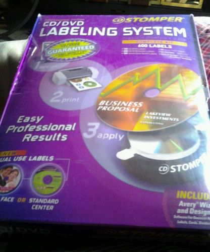 CD Stomper Professional Edition CD/DVR Labeling System, 600 labels - BNIB
