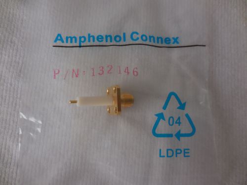 Amphenol RF Connetor SMA Panel Part #132146. NIP.