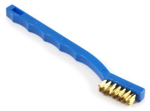 Forney 70489 wire brush  brass with plastic handle  7-1/4-inch-by-.006-inch for sale