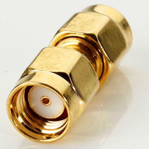 1PC SMA Male Plug to RP-SMA Male Jack Center RF Coaxial Adapter Connector