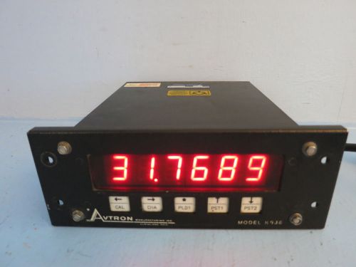 Avtron Model K936 Footage Counter D19622 Digital Readout Display PLC Interface