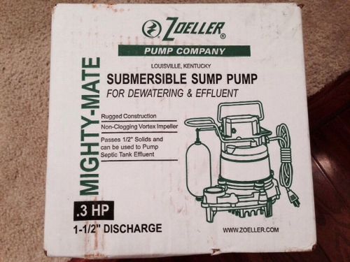 Zoeller sump pump model m53-d mighty mate for sale