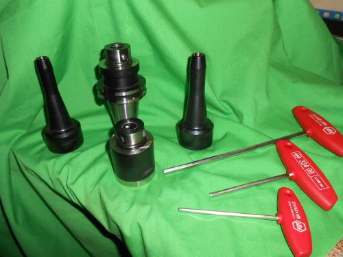 X-tra long tool holder set with cat 40 holder 3/8 and 1/2&#034; tooling for sale