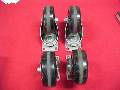 Ppi medium duty casters - set of 4 casters for sale