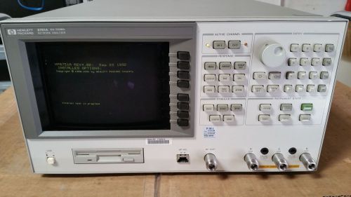 HP 8751A IF and RF 5Hz-500MHz Network Analyzer PASS ALL SELF-TESTS w/ OPT: 8ZE
