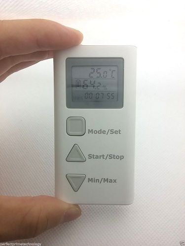 50 x micro usb temperature humidity data logger meter lcd/ high accuracy/ white for sale