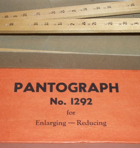 PANTOGRAPH NO. 1292 FOR ENLARGING AND REDUCING IN BOX FULLERTONS