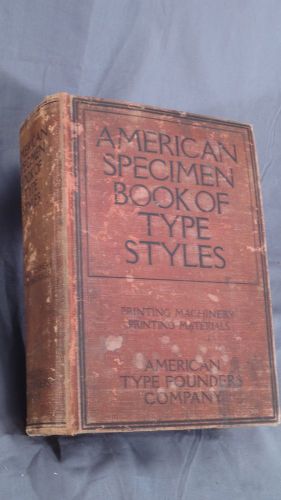 American Specimen Book of Type Styles 1912~Amer Type Founders