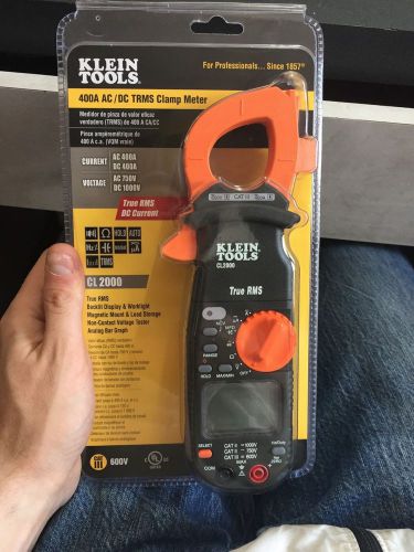 Klein Tools CL2000 400A AC/DC True RMS Clamp Meter FREE SHIP