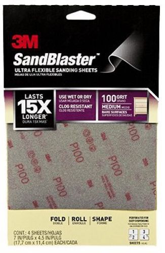 3M COMPANY 28100SB-UF4 100G Sandpaper (4 Pack)
