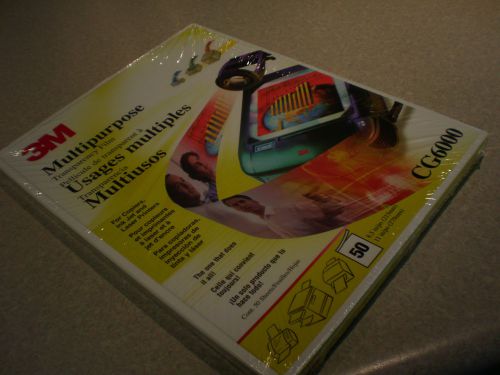 3M MULTIPURPOSE TRANSPARENCY FILM CG6000 50 SHEETS 8.5X11 ~ NEW IN PACKAGE