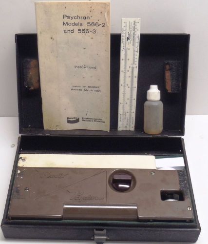 1968 Bendix Environmental Science Division Psychron Model 566 Psychrometer