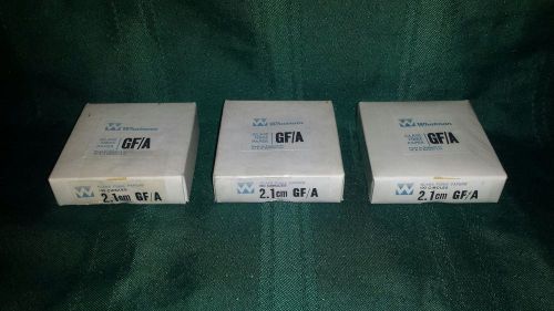 WHATMAN GLASS FIBER PAPER GF/A 2.1CM 100 CIRCLES LOT OF 3